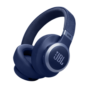 JBL Live 770NC - Blue - Wireless Over-Ear Headphones with True Adaptive Noise Cancelling - Hero